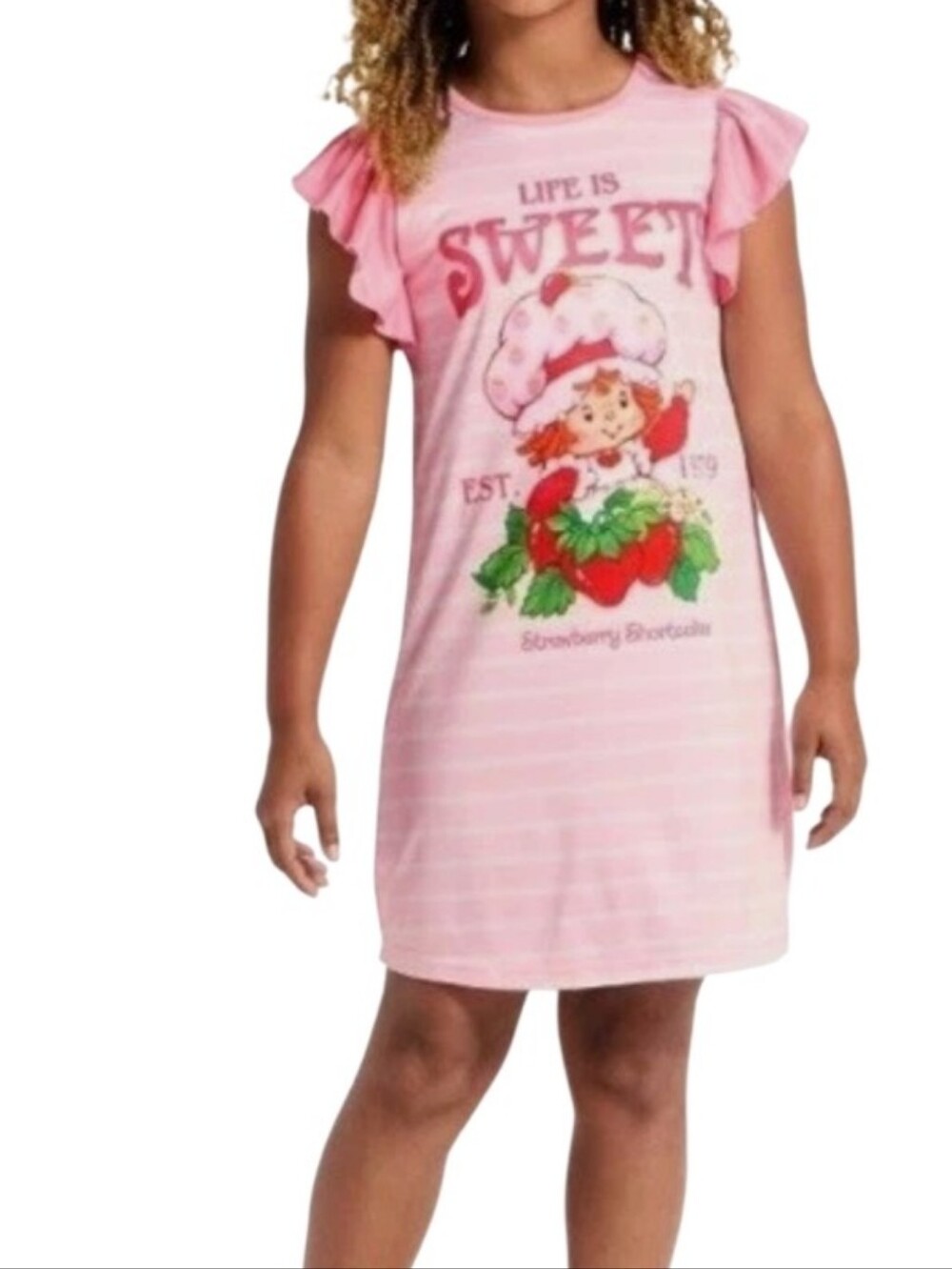 Strawberry Shortcake Girls Nigjt Gown Pajamas Nwt Sz Small